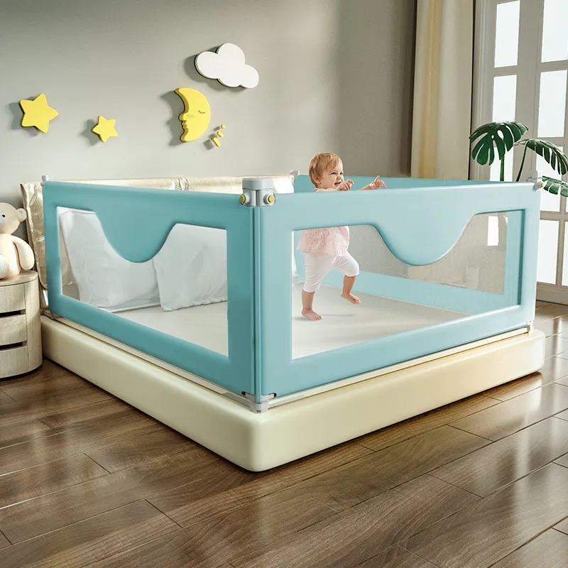 Wholesale Cheap Children's Vertical Lift Bed Guardrail Baby Bedside Fall Prevention Safe Bed Railing