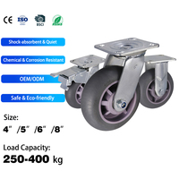 Fabricant de roulettes robustes OEM, capacité de charge de 400 kg, roue de chariot industriel, roue de 4 pouces, 5 pouces, 6 pouces, 8 pouces