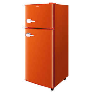 Réfrigérateur rétro OEM 138L Congélateur à double porte monté sur le dessus Réfrigérateurs Réfrigérateur <span class=keywords><strong>vintage</strong></span> avec poignées et thermostat réglable - Product Image 6