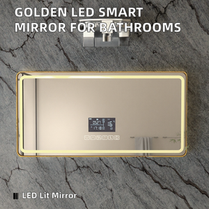 2025 hiện đại IP44 Led Gương thông minh điều khiển cảm ứng hình chữ nhật ba màu ánh sáng đa chức năng cho phòng tắm biệt thự Salon - Product Image 3