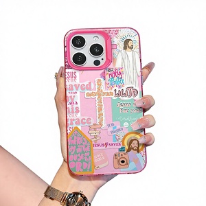 <span class=keywords><strong>เคส</strong></span>โทรศัพท์ลายคอลลาจ Faith Scrapbook สีชมพูสดใส ป้องกันการกระแทก สำหรับรุ่น 7/8/<span class=keywords><strong>XR</strong></span>/XS/<span class=keywords><strong>11</strong></span>/12/13/14/15/16/17 Pro - Product Image 1