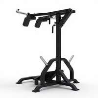 Machine à Squat et à Élévations de Mollets 2-en-1 en Titane de Qualité Commerciale, à Charge de Plaques, Robuste, pour Musculation des Jambes, Équipement de Gymnastique