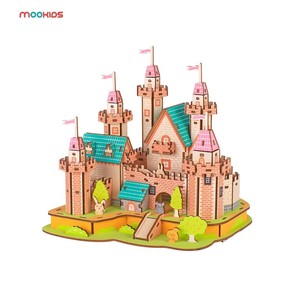 Puzzle en bois 3D unisexe écologique Château Imaginaire, jouet éducatif STEM à construire soi-même pour enfants de 8 ans et plus - Product Image 6