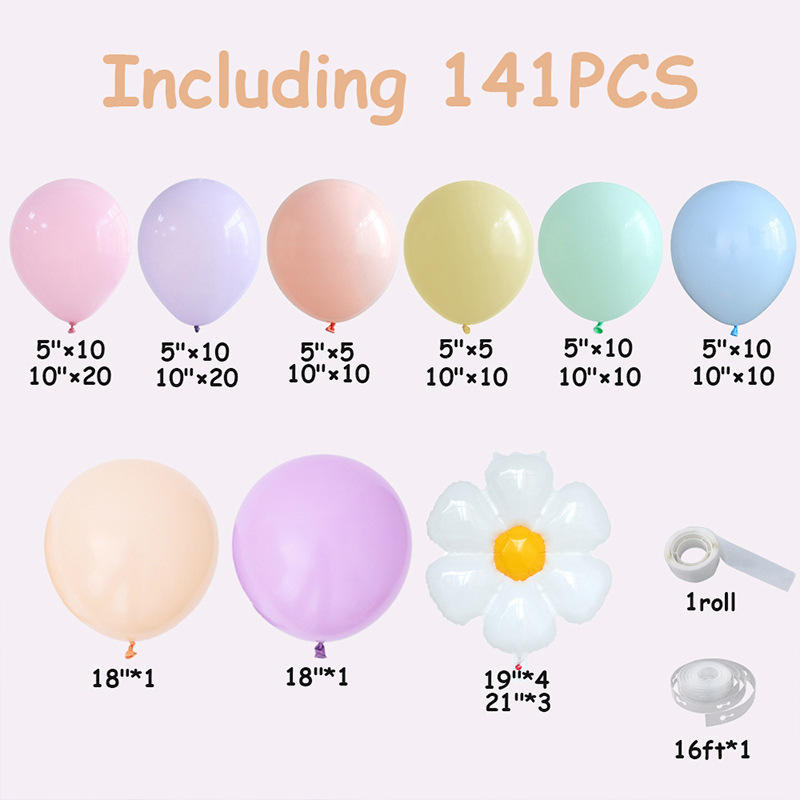 Decorazioni Appendibili Decorazioni A Forma Di Margherita - Banner Colorati Per Feste, 5 Confezioni Kit Con Nastro E Ago