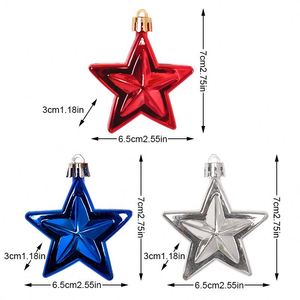 Adornos Colgantes Exclusivos para el Día de la Independencia Americana 2026, Estrella de Cinco Puntas 3D de 7 cm, Decoraciones para Fiestas con Estrellas Rojas, Azules y Blancas - Product Image 3