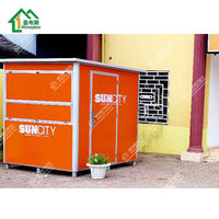 Fabrik Großhandel kunden spezifisches abnehmbares Design Mobile Security House Guard Kabinen stand Kiosk für Einkaufs zentrum