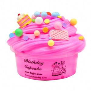 Super Soft Cherry Butter DIY Non-Sticky Plastic <b>Clay</b> Slime Toys Hot Bear Mix Box Playdough Colorful Cotton Slime for Children - Product Image 1