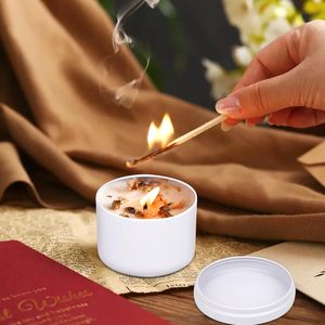 Envases de Metal para Velas de 4 oz, 8 oz y 16 oz, Latas de Metal Vacías Blancas con Tapas y Logotipo Personalizado - Product Image 5