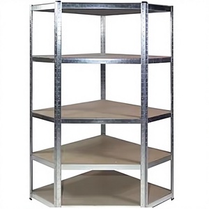 Étagère de rangement métallique réglable à 5 niveaux, étagère <span class=keywords><strong>d</strong></span>'<span class=keywords><strong>angle</strong></span> en acier personnalisable pour <span class=keywords><strong>atelier</strong></span> avec protection contre la corrosion - Product Image 3