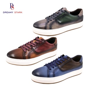 Dreamy Stark High-quality Slip-on Genuine Leather Loafers Fashion Breathable Flat Sneaker <b>Shoes</b> Men Spring Autumn <b>Wedding</b> Office - Product Image 5