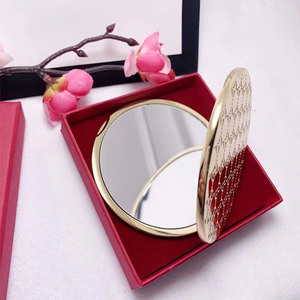 <strong>Mirror</strong> <strong>Compact</strong> Mini Round Gold Luxury Metal Foldable Modern Portable <strong>Custom</strong> Cosmetic <strong>Mirror</strong> - Product Image 2