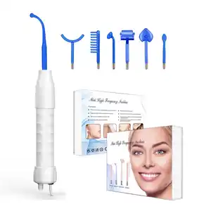 Hot Sell Private Label 7 in 1 Hochfrequenz therapie Gesichts maschine Zauberstab Handheld High Tubes Argon Neon