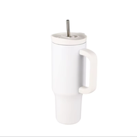 Harga Pabrik Tumbler Stainless Steel Sublimasi 30oz 2-in-1 Tutup Dinding Ganda Vakum Terisolasi Mug Perjalanan dengan Sedotan