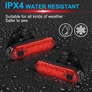 Custom Logo COB LED <b>Bicycle</b> Rear <b>Light</b> USB Rechargeable 4 Modes Promotional Gift High Brightness Universal Fit Safety Lamp - Product Image 3