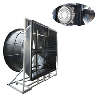 Ventilateur de refroidissement à haut débit d'air avec 6 pales en alliage et moteur BLDC pour serres