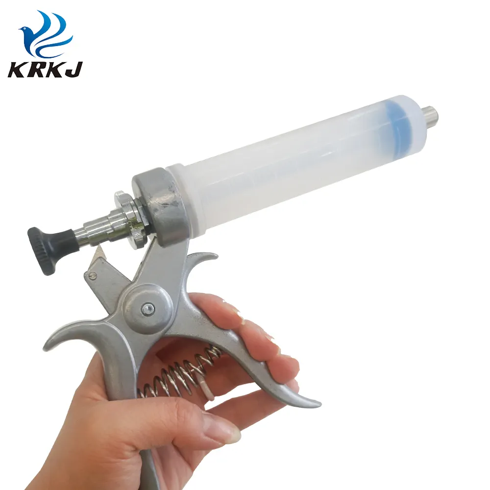 Khẩu Súng Thú Y KD115C 50 Cc Ống Tiêm Liên Tục Vắc Xin Tự Động Cho Gia Súc Có Tay Cầm Bằng Hợp Kim Nhôm