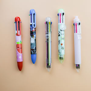 GemFully - Bolígrafo Multicolor Transparente 6 en 1 <span class=keywords><strong>de</strong></span> Plástico para <span class=keywords><strong>Comprar</strong></span> Cosas en Línea, Bolígrafo <span class=keywords><strong>de</strong></span> Gel Multicolor para Uso Escolar - Product Image 5