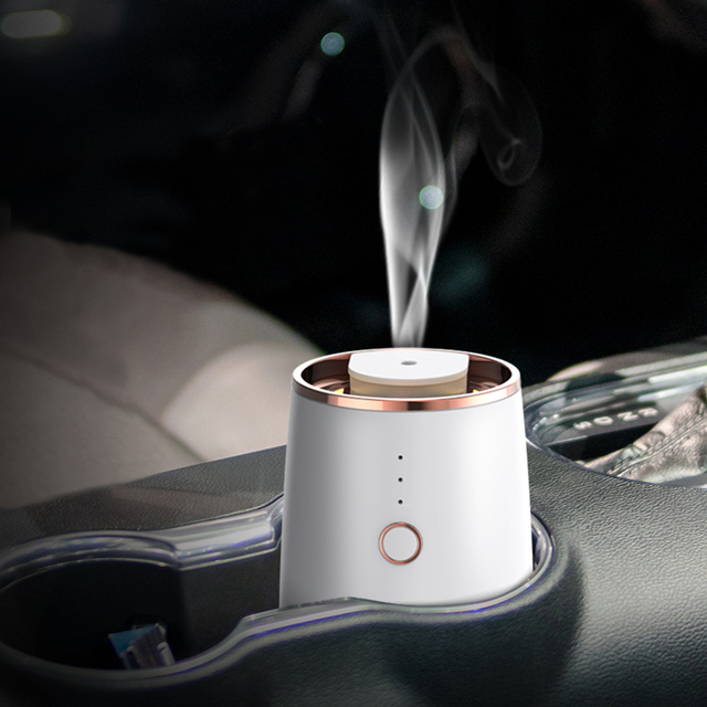 SCENTA Custom Label Car Fragrance Luxury Essential Oil Diffuser,Battery Operated Air Nebulizing Waterless Scent Diffuser