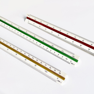 Regla de escala Tamaño triangular Regla de diseño de estudiante Regla multifuncional Triángulo - Product Image 3