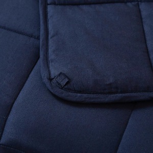 <span class=keywords><strong>Couverture</strong></span> <span class=keywords><strong>lestée</strong></span> rafraîchissante en fibre de bambou 150x200cm 125GSM, bleu paon, <span class=keywords><strong>couverture</strong></span> lourde d'été pour un sommeil profond - Product Image 5