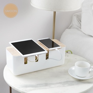 Boîte de rangement de câbles en gros pour dissimuler les fils et les multiprises, style bambou, boîte de rangement de câbles TV, boîte d'extension de câbles - Product Image 1
