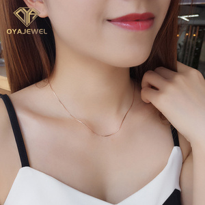 <span class=keywords><strong>OYA</strong></span> Trendy Snake Choker Color oro rosa gioielli da donna collana in argento catena in argento 925 - Product Image 4