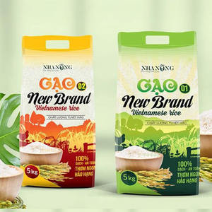 Sacs d'emballage pour riz en gros pour 2 kg 5 kg 10 kg Sacs d'emballage pour riz en plastique à fermeture latérale Sacs de riz classique au <span class=keywords><strong>jasmin</strong></span> de 1 kg avec poignée - Product Image 3