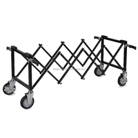 Carrito de Transporte Plegable de Metal de Cuatro Ruedas para Ataúdes, con Soporte OEM, Gran Venta
