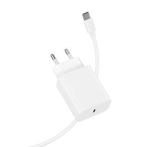 Cargador de Pared Rápido USB-C PD 3.0 de 20W con Protección OTP/OVP, Diseño Plegable y Cable Retráctil para Teléfono y Puertos Tipo-C - Product Image 1