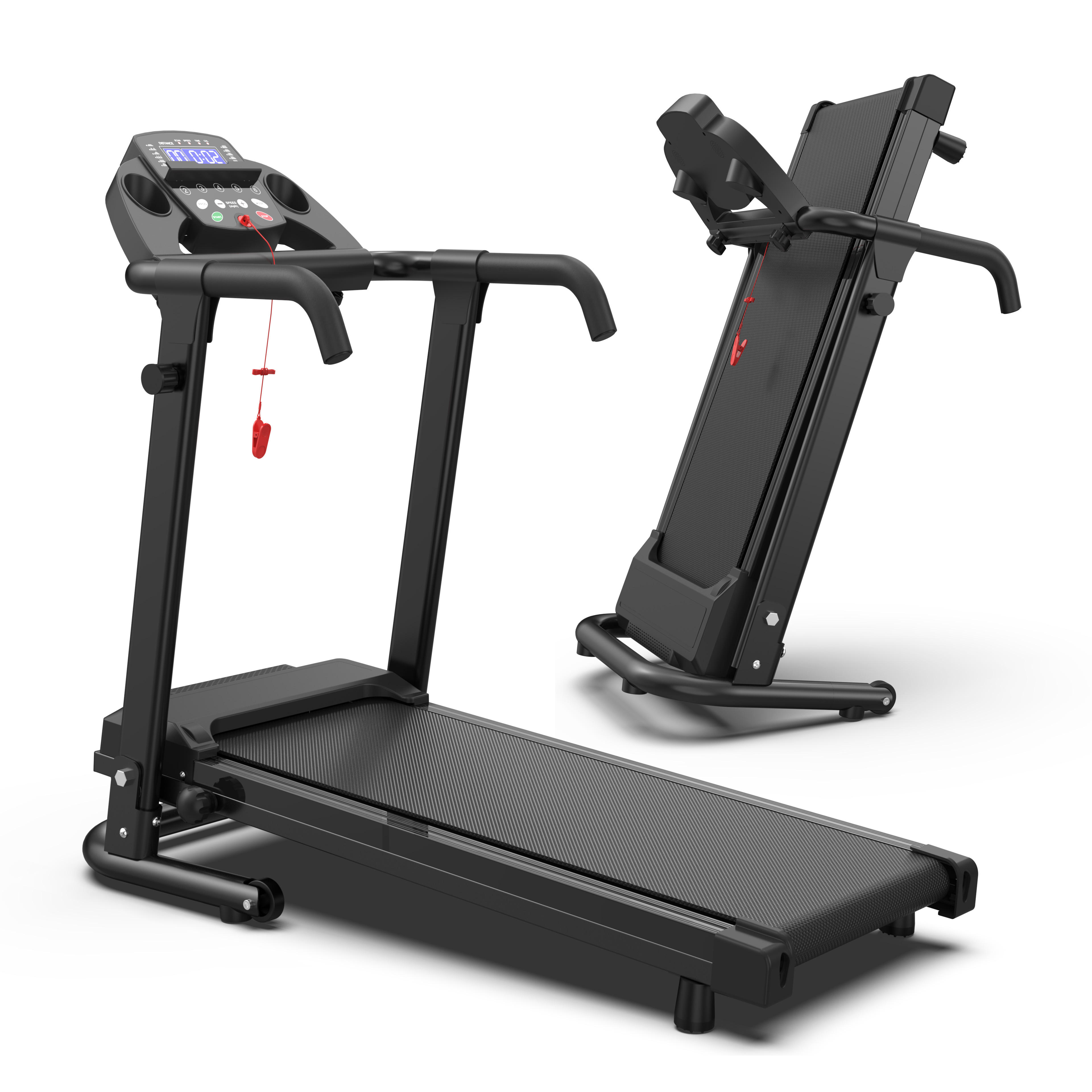 Indoor Electric Slim Running Machine Compact Incline Treadmill
