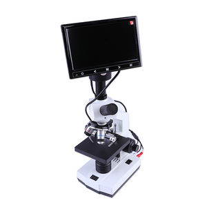 1pcs <span class=keywords><strong>microscope</strong></span> de base vétérinaire avec écran de 9 pouces pour observer les cellules du sperme instruments équipements médicaux <span class=keywords><strong>microscope</strong></span> - Product Image 1