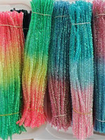 Série Glitter Originale : Fil en Tube Extrudé Dégradé de Couleurs, Bâtonnets Torsadés Arc-en-ciel Scintillants et Colorés pour Bricolage Manuel Enfants