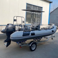 Bateau gonflable rigide de nouvelle construction bateau semi-rigide en aluminium bateau de nervure à vendre