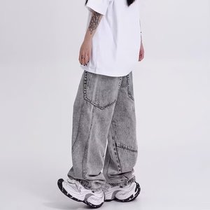Pantalones Vaqueros Skinny para Hombre con Detalle de Costura Renovada - Revitaliza tu Estilo - Product Image 2