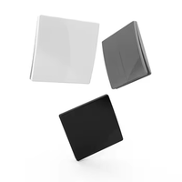 Taurus Series Commutateur cinétique mince sans fil S12T BK RF433Mhz 1 gang IP65 à intensité variable pour lumière/maison intelligente