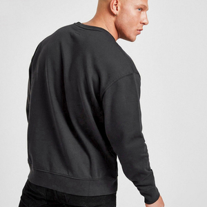 Sudadera Oversize de Cuello Redondo para Hombre, 350GSM, Poliéster y Algodón, Lisa, Venta al por Mayor - Product Image 4