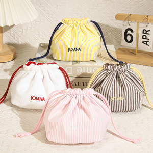 Tái Sử Dụng Ccustom Logo In Bông Túi Bụi Cho Giày Hữu Cơ Soild Bông Muslin Dây Kéo Pouch Túi Bụi - Product Image 3