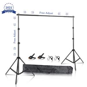 Système de support d'éclairage pour studio photo DB 2000x3000, supports de fond en alliage d'aluminium avec sac de transport - Product Image 1