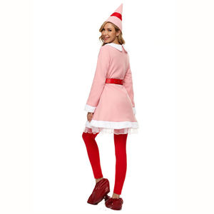 Nuevo traje de elfo de Navidad para adultos, 5 uds., traje de lujo de Santa, pareja, Cosplay, vacaciones, Halloween, fiesta de Navidad, conjunto para hombres y mujeres - Product Image 4