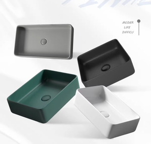 <span class=keywords><strong>Lavabo</strong></span> mural <span class=keywords><strong>rectangulaire</strong></span> en céramique noir, style nordique moderne, <span class=keywords><strong>à</strong></span> <span class=keywords><strong>poser</strong></span> sur comptoir, facile <span class=keywords><strong>à</strong></span> nettoyer, pour hôtel - Product Image 4
