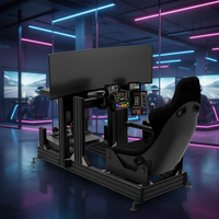 Cockpit de simulation de course en aluminium OEM, noir, ensemble complet pour simulateur de jeu de course