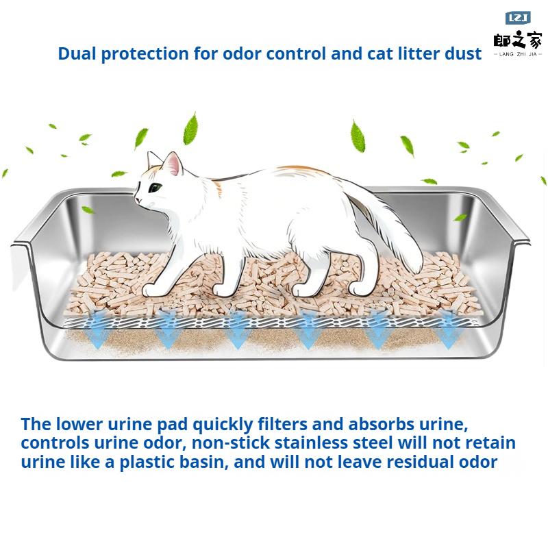 stainless steel litter tray