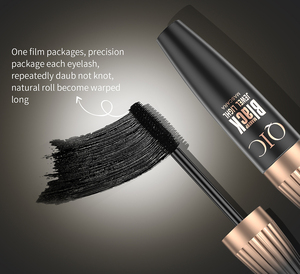 Vente en gros Maquillage des yeux Noir Or Mascara Naturel Mince Meilleur Mascara Tube Imperméable
