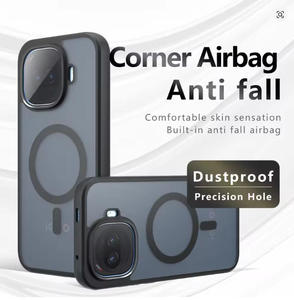 Étui pour VIVO X500 PRO MAX IQOO Z11, étui de chargeur sans fil magnétique pour VIVO V80 Lite V70 <span class=keywords><strong>FE</strong></span>, étuis translucides mats antichoc - Product Image 1