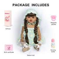 Lifereborn – Kits de poupées Reborn réalistes de 22 pouces, corps en Silicone souple et réaliste pour les filles, cadeaux