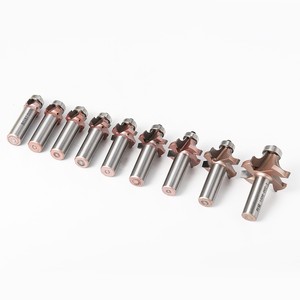 Công nghiệp cấp 4 lưỡi tròn góc chế biến gỗ phay cắt tỉa bit r Cắt góc Bộ định tuyến bit Máy khắc cuối nhà máy - Product Image 5