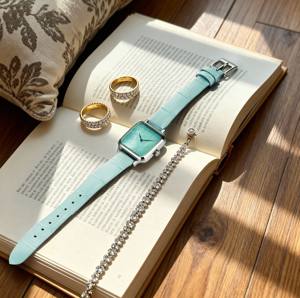 Reloj de Pulsera de Cuarzo Cuadrado de Moda para Mujer, Correa de Cuero de Lujo, Relojes de Cuarzo Ligeros para Mujer, Gran Venta en Diciembre - Product Image 4