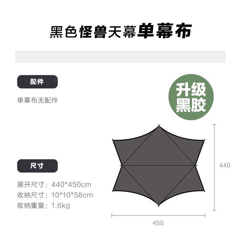 Wings S cloth Black 2.2M Iron