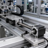 Moteur pas à pas hybride NEMA23 57 avec vis de guidage, actionneur linéaire 2 phases 2.1V, marque DKC, arbre de 8mm pour automatisation de machines CNC