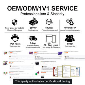 Emballage alimentaire refermable imprimé numériquement, sachet debout, emballage personnalisé en aluminium pour thé aux <span class=keywords><strong>fleurs</strong></span>, sac en plastique - Product Image 6